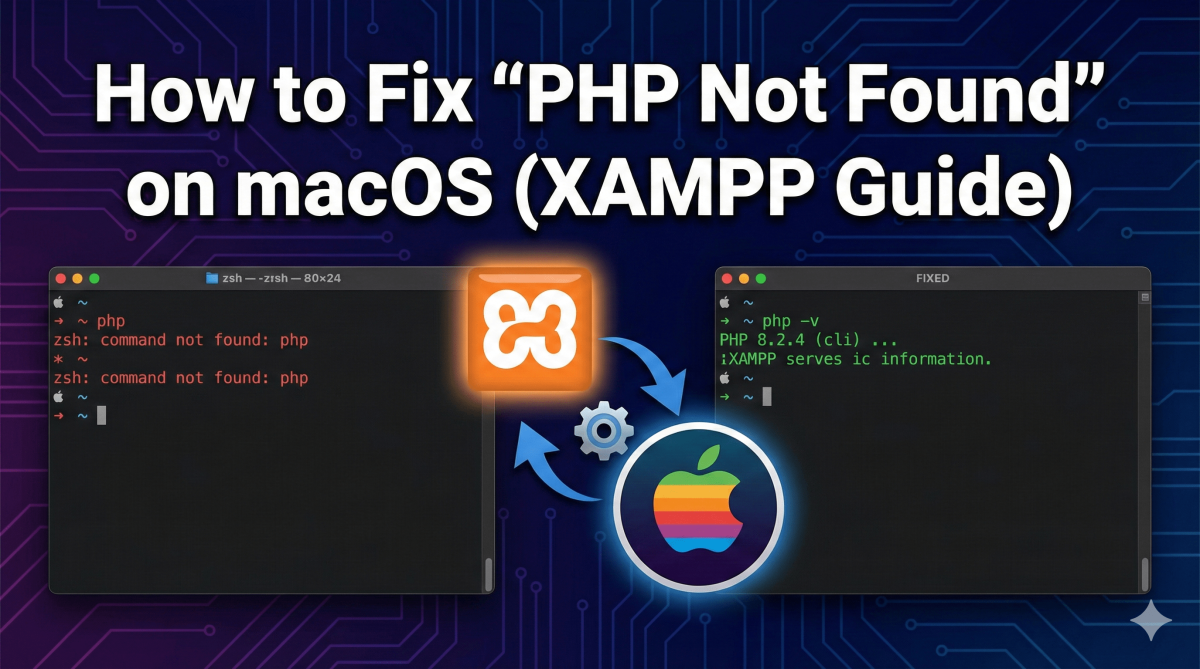 How to Fix "PHP Not Found" on macOS (XAMPP Guide)